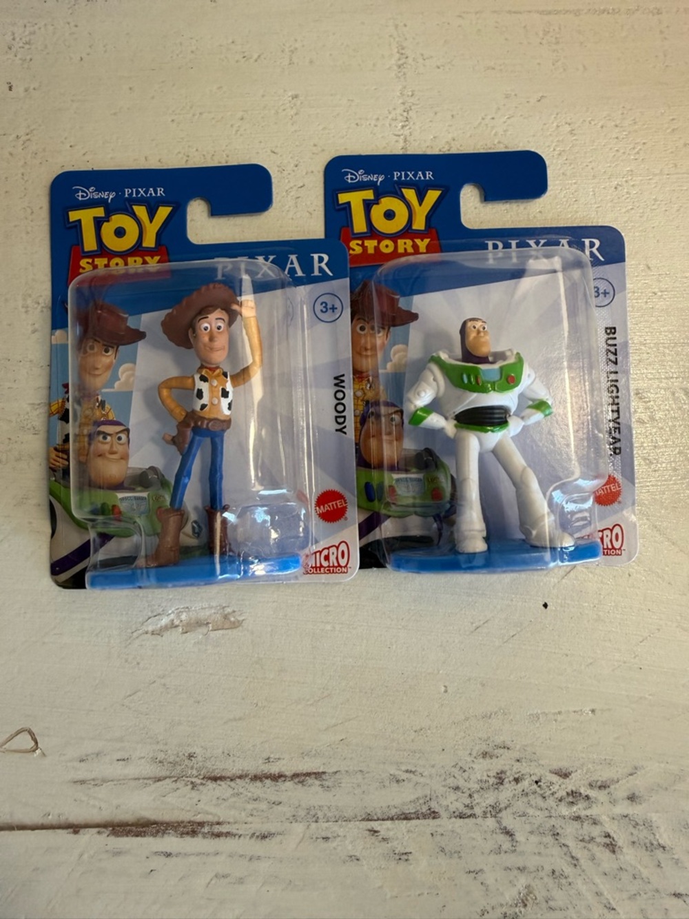 Mattel Disney Pixar Toy Story Micro Collection Woody & Buzz Lightyear